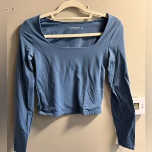 Abercrombie blue long sleeve top